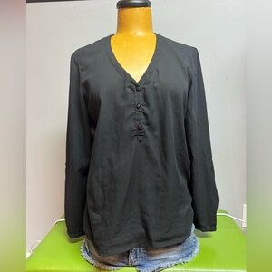 Buffalo David Bitton Black Long Sleeve Shirt